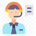 Operator Customer Service Counselling Icon