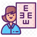 Ophthalmic Nurse Female Icon