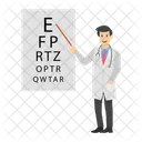 Ophthalmologist Examination Eye Test Vision Test Icon