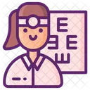 Ophthalmologist Female Icon