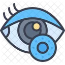 Ophthalmology Contact Lens Eyes Icon