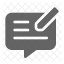 Feedback Comentario Pesquisa Ícone