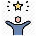 Opportunity Chance Strength Happy Motivation Star Success 아이콘