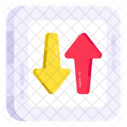 Opposite Direction Arrows  Icon