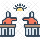 Opposition Objection Criticism Icon