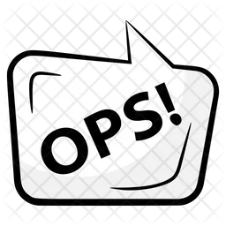 Ops Comic-Blase  Symbol