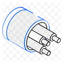 Fibre Cables Optic Cables Wires Icône