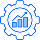 Optimierung Diagramm Entwicklung Symbol