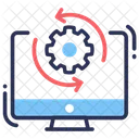 Optimierungsanalyse Ausrustung LCD Symbol