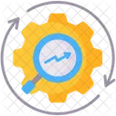 Optimisation Loupe Engrenage Icône