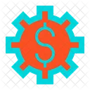 Engrenage Dollar Roue Dentee Icon