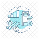 Optimiza el flujo de caja  Icono
