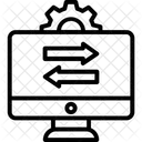 Optimizacion Monitor Engranaje Icono