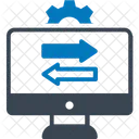 Optimizacion Monitor Engranaje Icono