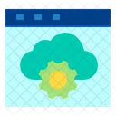 Nube Navegador Web Proceso Icono