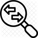 Optimizacion Flechas Lupa Icon