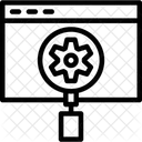 Optimizacion De Motores De Busqueda Lupa Optimizacion Icono