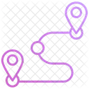 Optimizacion De Rutas Navegacion Planificacion De Rutas Icono