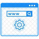 Dominio Web Www Optimizacion De URL Icono