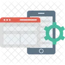 Optimizacion Web Servicio Web Configuracion Movil Icono