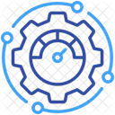 Optimization Gear Speedometer Icon