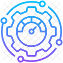 Optimization Gear Speedometer Icon