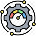 Optimization Gear Speedometer Icon