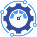 Optimization Gear Speedometer Icon