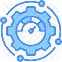 Optimization Gear Speedometer Icon