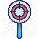 Behavioral Targeting Magnifier Marketing Icon