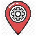 Location Map Gear Icon