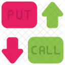 Options Trading Call Put Icon
