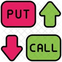 Options Trading Call Put Icon