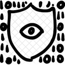 Optischer Schutz Augenscanner Augenheilkunde Symbol