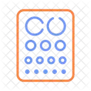 Grafico Optometrico Examen Ocular Agudeza Icono