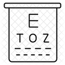 Tabla Optometrica Alfabetos Prueba Ocular Icono