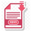 Opus Arquivo Formato Icon