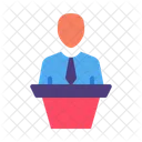 Orador de negocios  Icono