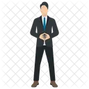 Gerente Orador Anfitrion Icono