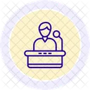 Icono De Linea De Orador Motivacional Icono