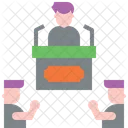 Orador Profesional Negocios Liderazgo Icono