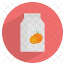 Orange Juice Packaged Icon