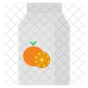 Orange Juice Packaged Icon