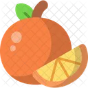 Orange Citrus Fruit Vegan Icon