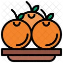 Orange Diet Vegetarian Icon