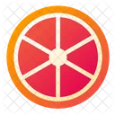Orange Fruit Half Icon