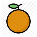 Orange Fruit Vegan Icon