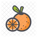Orange Juicy Vitamin Icon