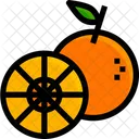 Orange Fruit Juicy Icon