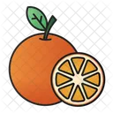 Orange Acid Fruit Icône